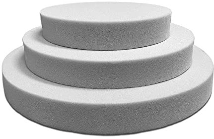 SEEBAUER living® Schaumstoffplatte MEDIUM rund | RG35/40 | Auflage für Möbel und Palettenmöbel | Rundes Schaumkissen aus PU-Schaum | Formstabil und langlebig | 50 x 6,0 cm