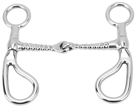 Focket 125mm Pferdemaulgebiss, 4.9in Edelstahl Trensengebiss für Pferdezaum, Verdickung O Ring Pferdegebiss für die Ausbildung Pferdesport, Multi Loop Gebiss für alle Arten von Pferdezaum