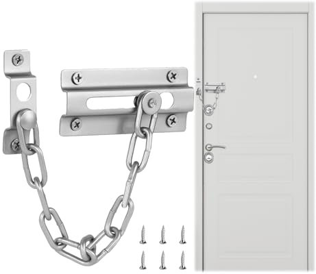 ZNDFTW Door Chain, Door Chains for Front Door, Front Door Lock, Door Lock Main Sliding Lock for Hotel Home Living Motel Apartment Bedroom Closet Bathroom Travel Safetyl Door Safety Chain
