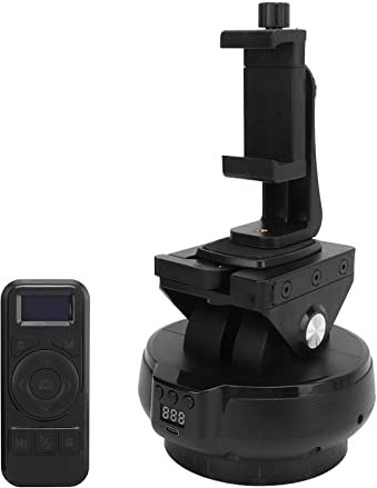 Motorisierter Panorama-Stativkopf, 9 Geschwindigkeiten, Schwenkdrehung, Neigungswinkel, 2,4-G-Fernbedienung, 3,5-mm-Auslöser, Elektronischer Kamera-Schwenk-Neige-Kopf für
