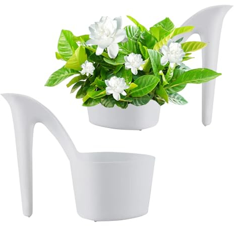 Youany High Heel Shoe Shaped Plant Pot, 2 Unique Shaped Planter, Small Succulent Pots Cactus Plant Pots, Decorative Lady Shoe Shape Floral Pots, Succulent Pots For Living Room, Yard