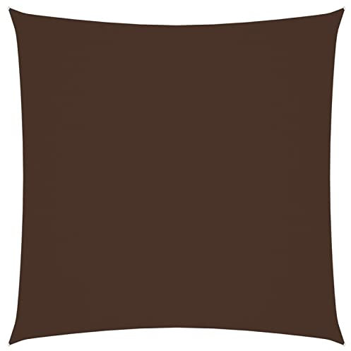 Sufrk Sonnensegel Oxford-Gewebe Garten Sonnenschutz Sonnensegel Terasse Quadratisch 6x6 m Braun