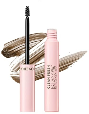CoverGirl Clean Fresh Brow, 500 Medium Brown, Eyebrow Gel, Long-Lasting, Vegan Formula, Natural Looking, Easy to Apply, Doesn't Smudge, 0.18oz