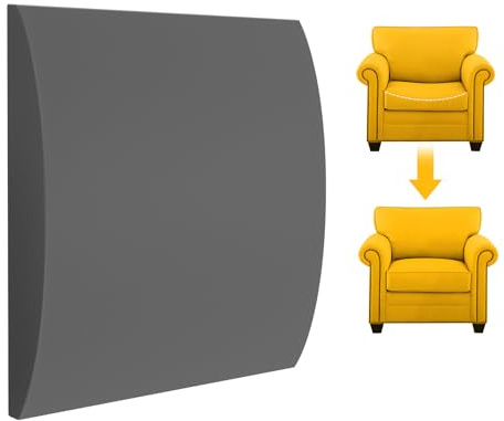 MYLIFESION Couch Cushion Support for Sagging Seat, 20x20x2 inches High-Density Foam Sofa Cushions Support, Under Cushion Sag Repair, Grey Set of 1