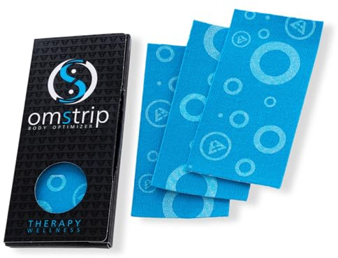 Omstrip Wellness Cerotti Bioattivi (8 Pezzi), Sollievo Naturale Drug-Free di 72 Ore per Dolori Muscolari, Tensione e Benessere Quotidiano, Cerotto Kinesiologico con FIR e Tecnologia F7 Brevettata