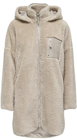 ONLY Femme Jacket Onlsascha Life Veste Sherpa Noos Otw, Beige, L-XL EU