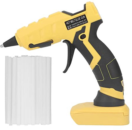 Mavaol Mini pistolet à colle chaude sans fil, alimenté par batterie, préchauffage rapide, sûr et portable, idéal pour l'artisanat, les projets de bricolage et les réparations