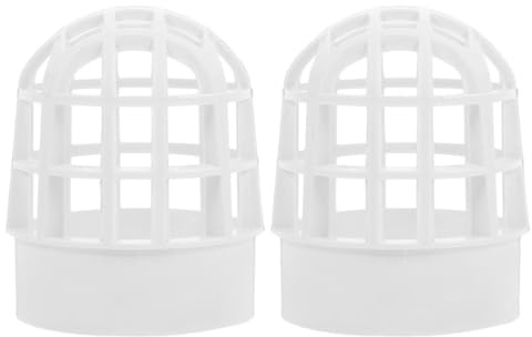 HYTROVE 2 Pack Gutter Downspout Protector Mesh Gutter Guard Round Drain Cover for Outdoor Balcony and Rooftop Debris Blockage Prevention Easy Install
