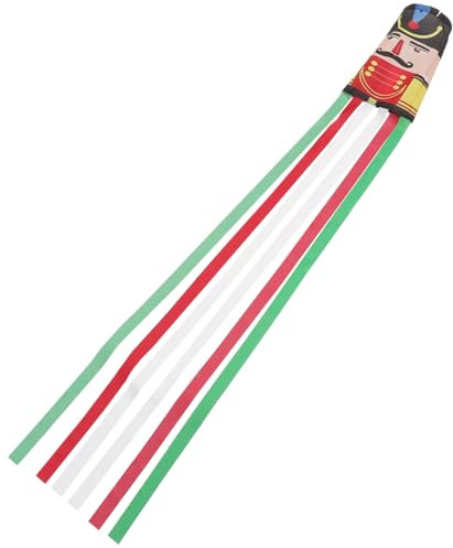 Supvox Weihnachts Windsock Flagge Nutcracker Soldier Wetterfeste Outdoor Polyester Fahne Windbeständige Gartendekoration Festliche Nutcracker Flag Zum Hängen Für Garten