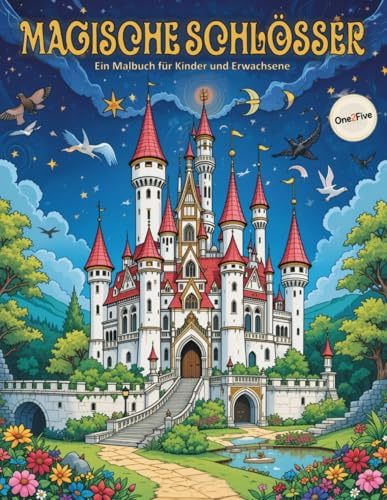 Magische Schlösser - Ein Malbuch für Kinder und Erwachsene: 50+ fantasievolle Motive für deine Auszeit, zur Entspannung und kreativen Pause (+ 2 ... - Für Kinder und Erwachsene, Band 1)