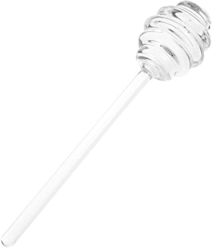 HEALLILY Bastoncino per Mescolare in Vetro, Design a Spirale