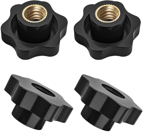 M8 Sterngriffmutter 12 Stück,Äußerer Durchmesser 32mm Rändelschraube Mutter,Flügelschraube,Flügelmutter,Rändelmutter,Terngriff für Mechanische Instrumente Ausrüstungen Möbel Fitnessgeräte