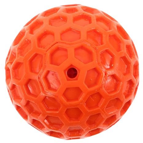 UPKOCH Pelota De Juguete para Perros De Goma Diseño De Panal para Estimulación Mental Juguete Chirriante para Mascotas para Perros Pequeños y Cachorros