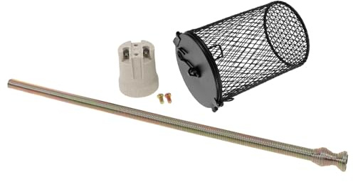 BESPORTBLE Protection Lampe Chauffante pour Reptiles Métal Robuste Anti-brûlure Compatible Terrariums Domes Facile à Installer et Sécurise les Animaux