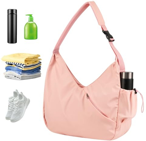 Pilates-Sporttasche für Damen – 45 x 40 x 16 cm, geräumiges Schuhfach, Trocken- und Nasstasche, nachhaltige Reise-Sporttasche | Pilates-Trainingstasche für Reisen, Übung in der Nacht,