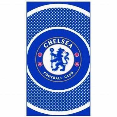 Chelsea Official FC Bullseye Crest Towel (100% Cotton - 70cm x 140cm)
