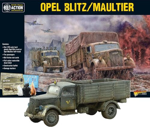 Opel Blitz/Maultier 1:56 / 28mm Plastic Scale Model For Bolt Action by Warlord Games - Highly Detailed World War 2 Miniature