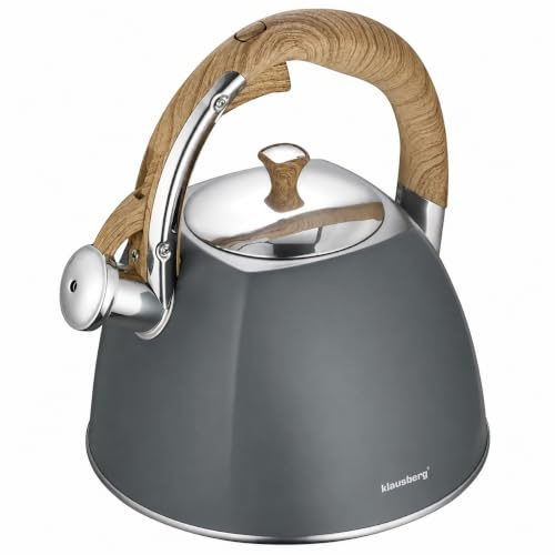 Klausberg KB-7501 Whistling Kettle 3 L with Pipe Grey