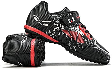 YisiNP Botas de fútbol para niños, unisex, ligeras, antideslizantes, para verano, para césped artificial, tallas 28-39
