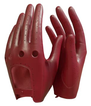 MGGMOKAY Damen Leder Autohandschuhe Lederhandschuhe Ungefüttert