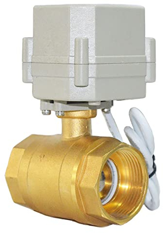 kezhai Dream 1 1/4 9-24V AC/DC Motorisierter Kugelhahn, DN32 Messing 2 Drähte Automatische Rückkehr NC Elektrischer Kugelhahn