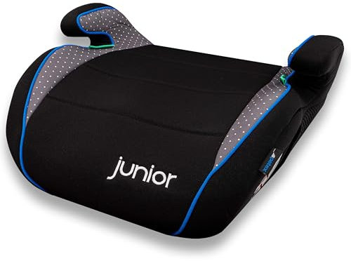 PETEX Max Kindersitzerhöhung Sitzerhöhung nach i-Size Norm R129, Kindersitz/Autositz für Kinder, grau, 1 Stück