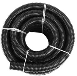 Dammsugarslang, innerdiameter 32/38/40/50 mm, gängad slang, fabriksbälg, dammsugarkontakt, vakuumrör (Color : 3m Black Hose(40mm))