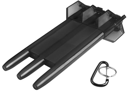 Acunny Étui de rangement pour fléchettes - Étui de rangement pour fléchettes en acier et fléchettes souples - Étui pour fléchettes à pointe souple et boucle de fermeture - Avec fléchettes à pointe