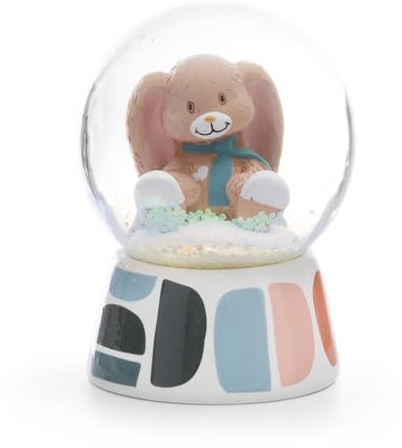 Schüttelkugel Hase Fjella 6,5cm braun - Schneekugel, Glimmerkugel- Tolle Geschenkidee