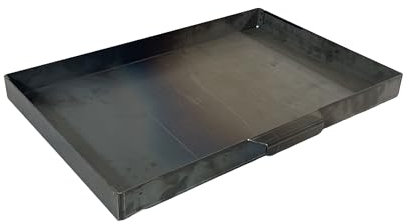 EWH Bac à cendres pour barbecue en acier CorTen aspect rouille (60 x 40 cm) Bac à cendres/bac à cendres, barbecue extérieur, cheminée extérieure
