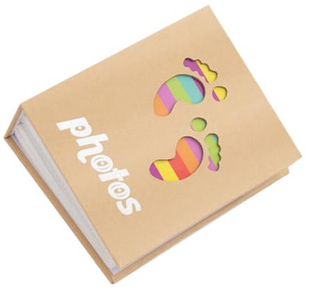 Hoement Fotoalbum Für Babys Mädchen Jungen Erinnerungsbuch Süß Dekorativ Praktisch Sicher Stabil Liebevoll