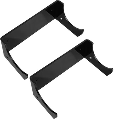 Amosfun Rolling Pin Holder Wall Mount 2pcs Acrylic Kitchen Rolling Pin Storage Rack Organizer Hook for Baking