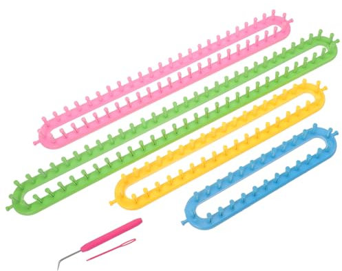 SEWOART 1satz Strickwebrahmen Für Anfänger Teiliges Kunststoff-kit Einfachen Von Schals Mützen Und Handwerkszeug Für Stricken