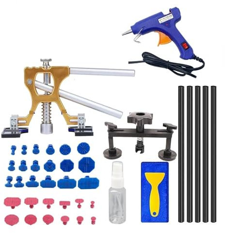 WESLNN Einstellbare Auto-en-Reparatur-Werkzeuge, Auto-en-Entfernungs-Sets, Kfz-Ausbeul-Reparatur-Set for Fahrzeuge, Auto-Reparatur-Werkzeuge(Set 3-45Pcs)