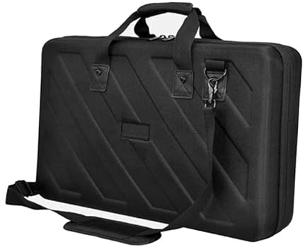 AsrMyjcx Estuche para controlador de DJ, estuche para mezclador de DJ, organizador portátil, estuche rígido de EVA, bolsa de viaje para equipo de DJ para