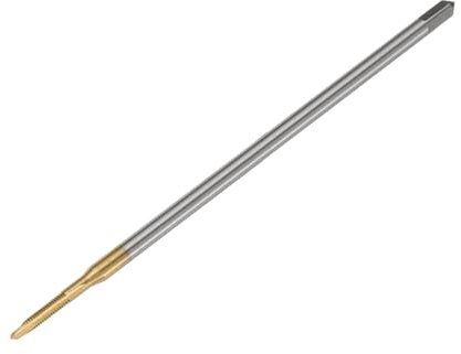 QUARKZMAN M2 x 0,4 H2 Metrisches Spiralspitze Gewindebohrer, 90mm (3,5) Extra langer Titanbeschichtetes 6542 Hochgeschwindigkeitsstahl-Maschinengewindebohrer-Gewindeschneid-Bit