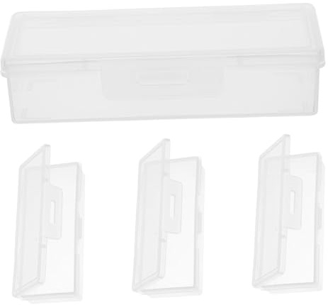 Alipis 4piezas Contenedor De Hisopos De Algodón Caja Para Guardar Discos De Algodón Portapalillos Para Bolso Dispensador De Hisopos Para Baño y Viaje