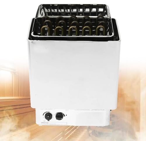 VNATWGOO Riscaldatore Elettrico per Sauna, 3,0Kw/4,5Kw/6,0Kw Stufa Elettrica per Sauna, Macchina per Riscaldamento Sauna con Controllo Esterno/Interno, Temperatura E Tempo Regolabili,4500W220V
