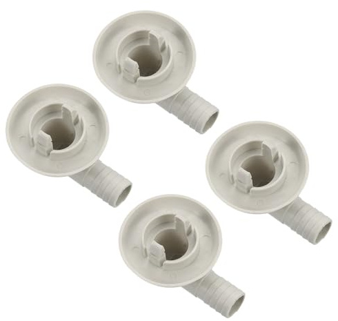 QUARKZMAN 4Pcs Conector para Manguera de Desagüe de Aire Acondicionado 25mm | Blanco, Codo con Anillo de Goma, para Unidades Mini-Split y AC de Ventana