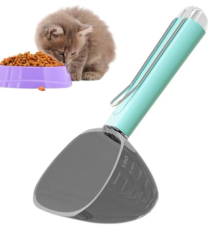 Gobelet doseur de nourriture pour chat - Mesure de la nourriture pour chien - Multifonctionnel - Pour animaux de compagnie - Avec notre nourriture confortable pour riz, farine, soja, céréales