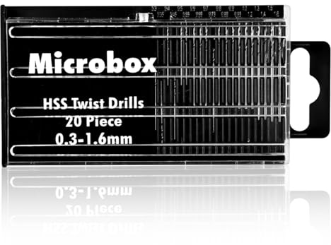 Lotsdonxia 20PCS High-Speed Steel Micro Drill Bit Set – Precision Twist Bits for Dremel Tools, Wood, Plastic and Soft Metal Drilling