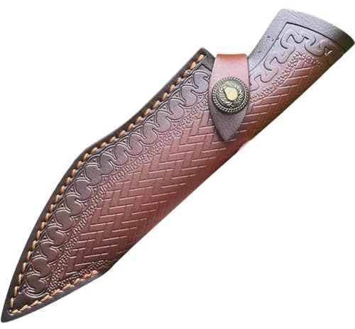 Luxylei Fodero per Coltello, Custodia per Coltello in Pelle, Cintura, Borsa per Caccia, Tempo Libero e Cucina