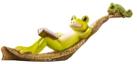 Estatuas para jardín, divertida y linda figura de jardín de resina – figuras de césped para estanque oficina hogar césped patio jardín decoración al aire libre