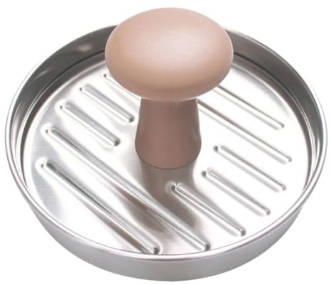 Toyvian Presse à Galettes Ronde Acier Inoxydable Moule à Steak Haché pour Hamburgers Presse à Viande Pratique pour Cuisine Familiale
