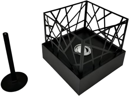 Laikoutd Calentador De Alcoholes Que Quema Llamas Diseño Compacto Metal Aparato Calefacción Interior Eficiente para Decoración para Sala Estar Estufa Alcoholes Moderna