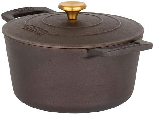 Viking Nonstick 5 Quart Dutch Oven with Self-Basting Lid, Bronze Cast Iron Cookware Pot, Made without PFAS, Induction Compatible, Oven Safe to 500F