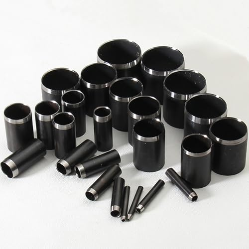 25 Pezzi Punzoni per Cuoio Rotondi - Set Fustelle da Taglio 1-25 mm con Bordi Affilati - Utensili per Lavorazione della Pelle per Cinturini, Tela e Occhielli