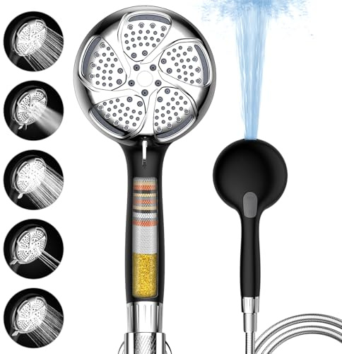 Filtered Shower Head with Handheld, High Pressure ShowerHead with Filters