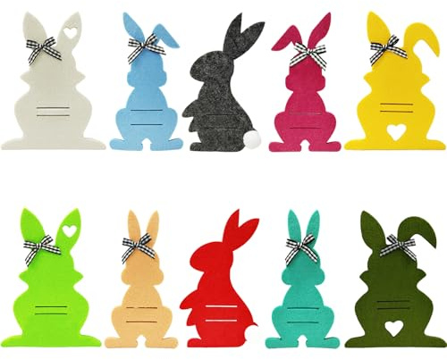 10 Stück Ostern Geldgeschenke Set,Osterhasen Geldgeschenke Verpackung,Geldgeschenk Ostern Verpackung,Osterhasen Filzdekorationen,Ostern Geschenke für Freund Kollegen Geschenke Tischdeko