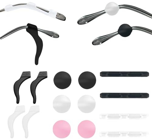 14 Pairs Anti-Slip Glasses Ear Grips, Soft Silicone Eyeglass Retainers, Comfortable Ear Hooks to Prevent Glasses from Slipping for Eyeglasses